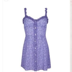 Realisation Par Lavender Floral Mini Dress